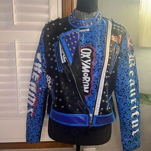 Motorcycle jacket Faux Leather